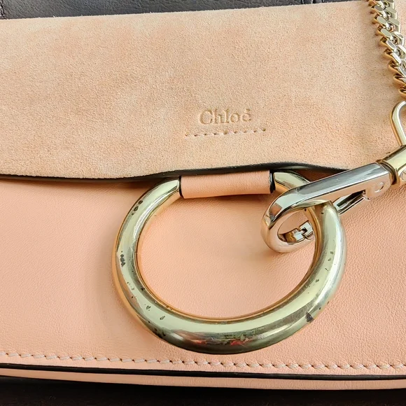 Chloe small Faye leather/suede shoulder/crossbody bag - Picture 7 of 7